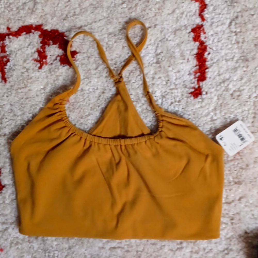 NWT- Free People Movement- 4 Way Halter Crop Top- Large- Color Alchemy